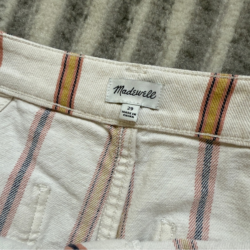 Cropped Striped Madewell Jeans - Picture 7 of 8